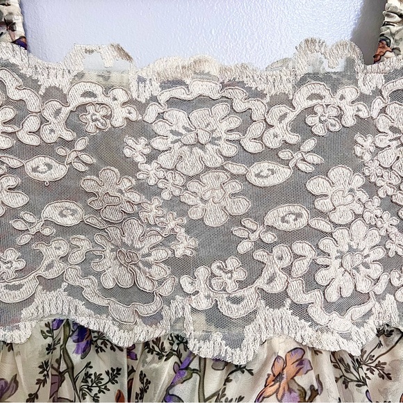 NWT byTiMo Organza Mini Lace Dress in Botanical Print MSRP$499 - Picture 9 of 16